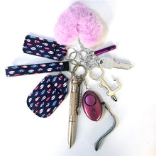 Load image into Gallery viewer, 9 Piece Self- Defense Keychain
