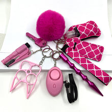 Load image into Gallery viewer, Purple 9-Piece Self-Defense Keychain
