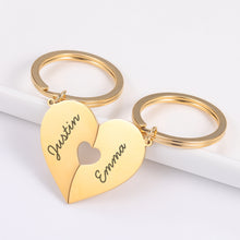 Load image into Gallery viewer, 2 Piece Couples Keychain
