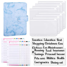 Load image into Gallery viewer, A6 Budget Binder Noteboook with Cash Envelopes System,Expense Budget Sheets,Category Stickers,for Budgeting and Saving Money
