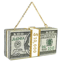 Load image into Gallery viewer, Money Luxury Diamond Evening Bag
