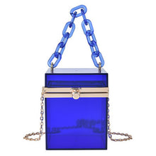 Load image into Gallery viewer, Mini Clear Jelly Handbag W/ Acrylic Chain
