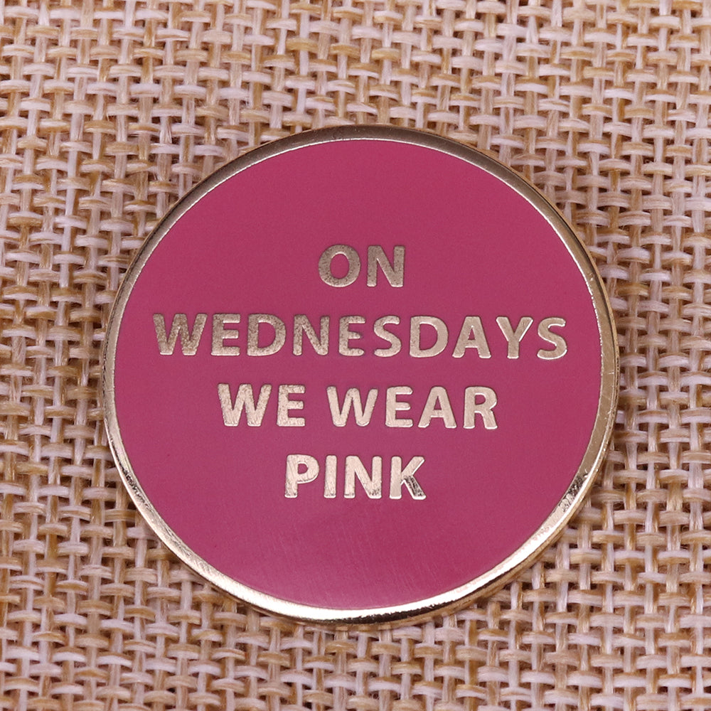 On wednesdays we wear pink Brooch Mean girls button Pins  movie collestions Women's fasion accessory