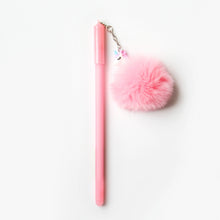 Load image into Gallery viewer, Sweet cartoon pink unicorn Flamingo pompon gel pen writting pens canetas material escolar kawaii staitonery school supplies
